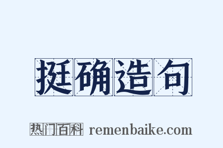 挺确造句是什么意思的图片